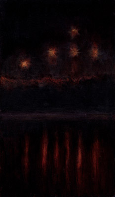 Rio T&acirc;mega  nr.XVI, 33 x 19 cm, Oel auf Holz, 2012
