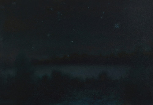 Smaragds&oslash;en, 37 x 53 cm, Oel auf Leinwand, 2009